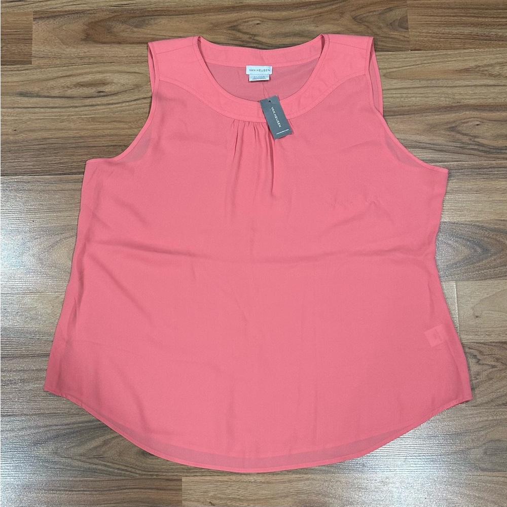 Van Heusen sleeveless chiffon blouse Women’s Size XL